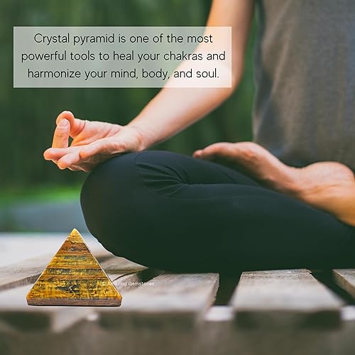 Miniatura 40 de Amazing Gemstone Lapis Lazuli Pyramid Crystal Healing Stones - 2" Great Pyramid Figurine of Natural Stone Pyramid for Meditation, Reiki, Chakra