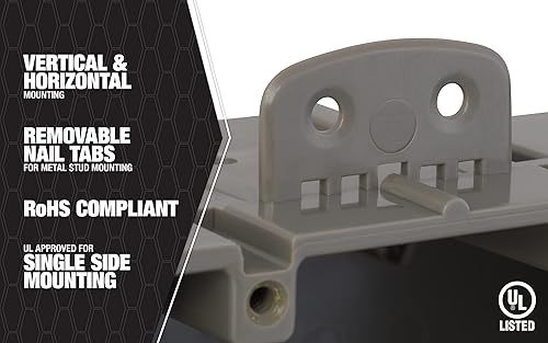 Vista 65 de Madison Electric Products MSBFAN, soporte de ventilador con un máximo de 50 lb con profundidad ajustable.