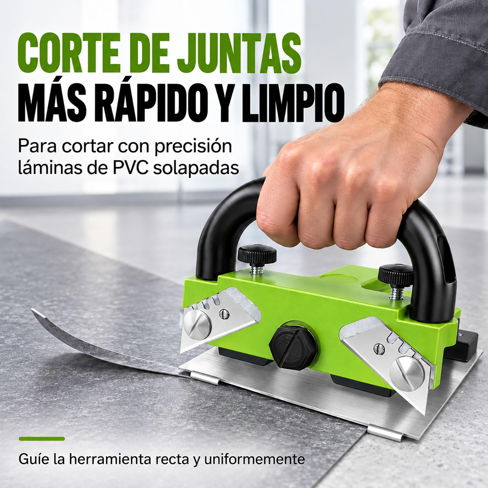 Cortador De Juntas para Suelos De PVC, 10 Cuchillas