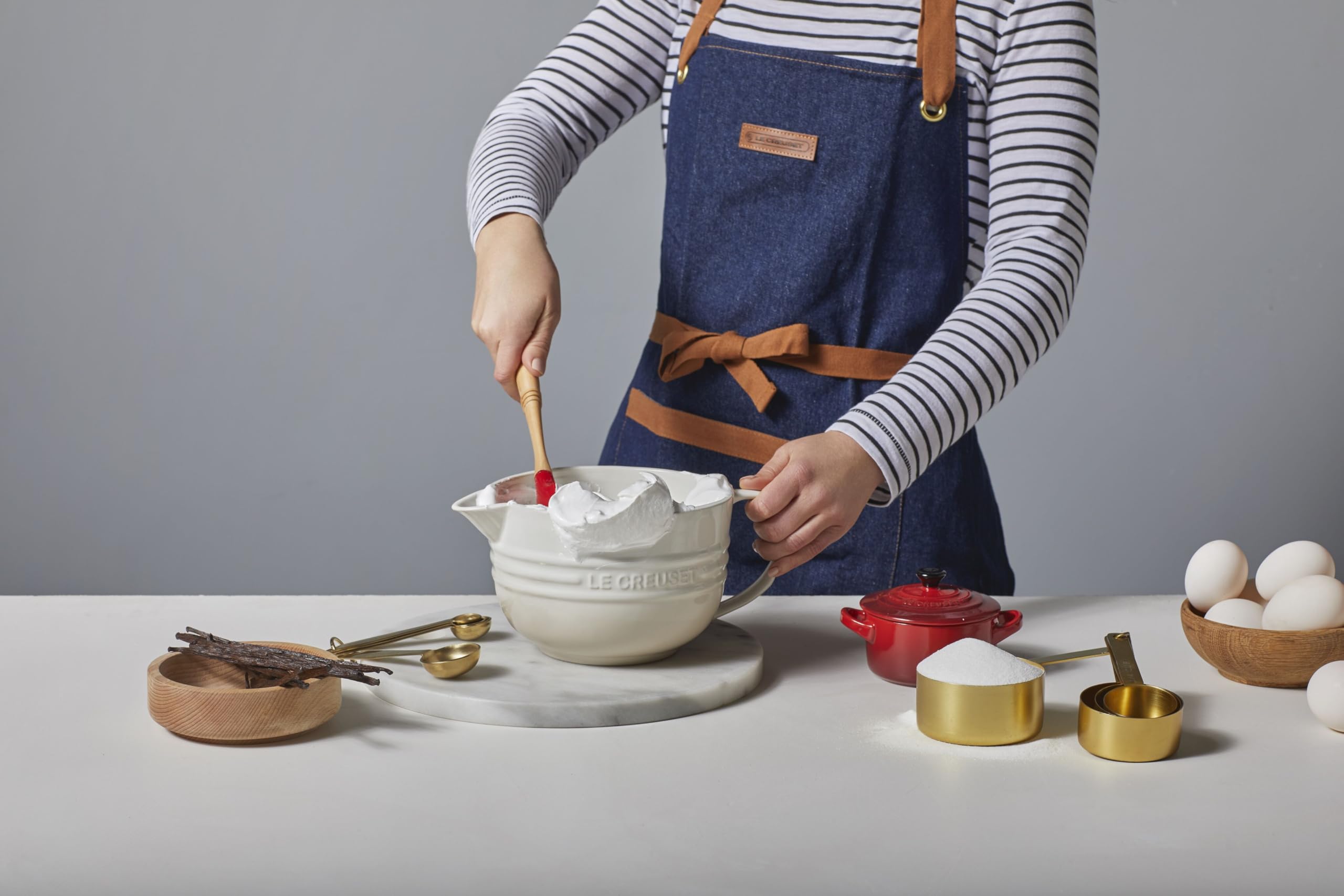 Le Creuset Pichet Mélangeur en Céramique, 2 L, Meringue, 70106207160002