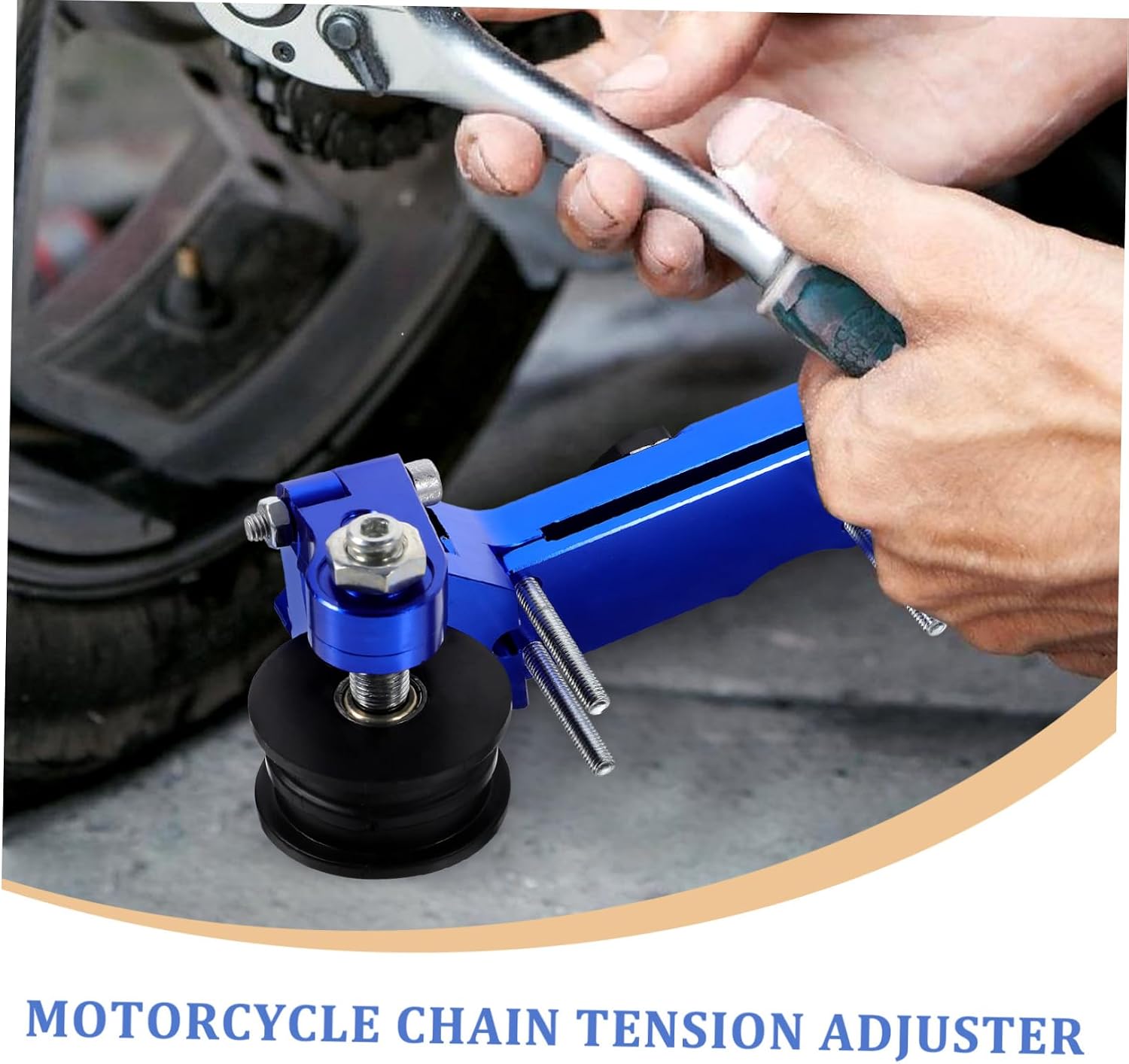 Motorcycle Chain Tensioner Aluminum Alloy Adjuster for Stable Tension