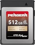 PERGEAR 512GB Cfexpress Type B 4.0 Memory Card, Up to 3500MB/s Max Read Speed and 3400 MB/s Max Write Speed for Video and Photo, Support 8K RAW Photo and Video Recording (512, GB)