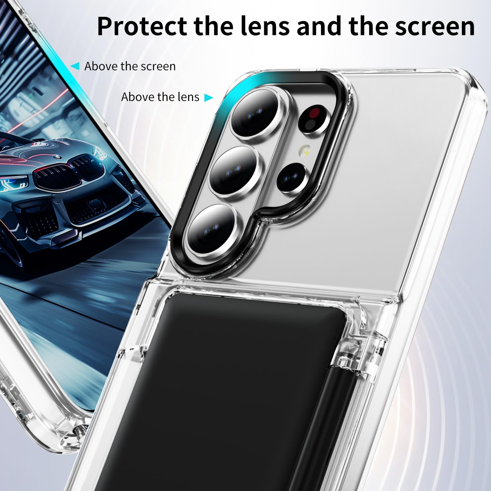 Amazon.co.jp: LEMAXELERS Samsung Galaxy S23 Ultra用ケース カード