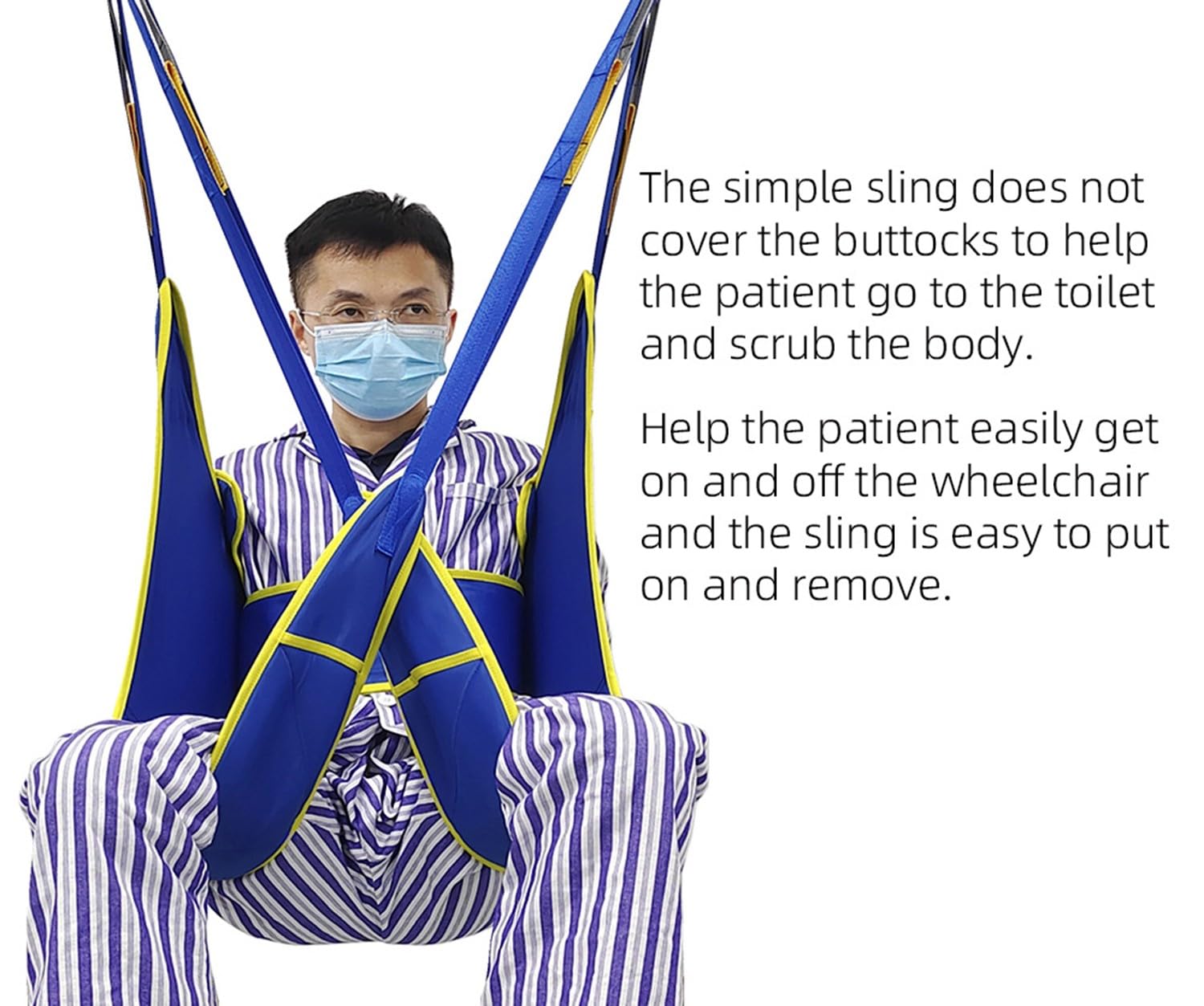 Imbracatura Per Sollevatore Disabili Sling La Toilette Sollevatore Paziente Attrezzatura, ​Medica Per Ascensore Handicapp,Sollevare Sling Sollevatori Di Pazienti Ausili,Cinghia Trasferimento M