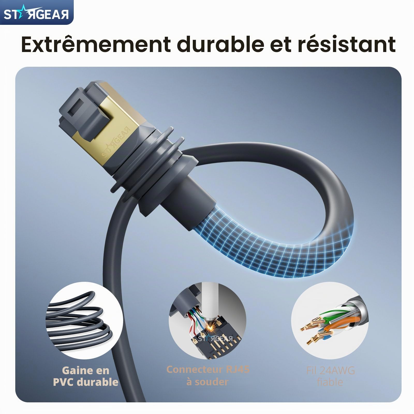 Câble Starlink Gen 3 pour standard 4/4X/V4/V5/Mini 45 m