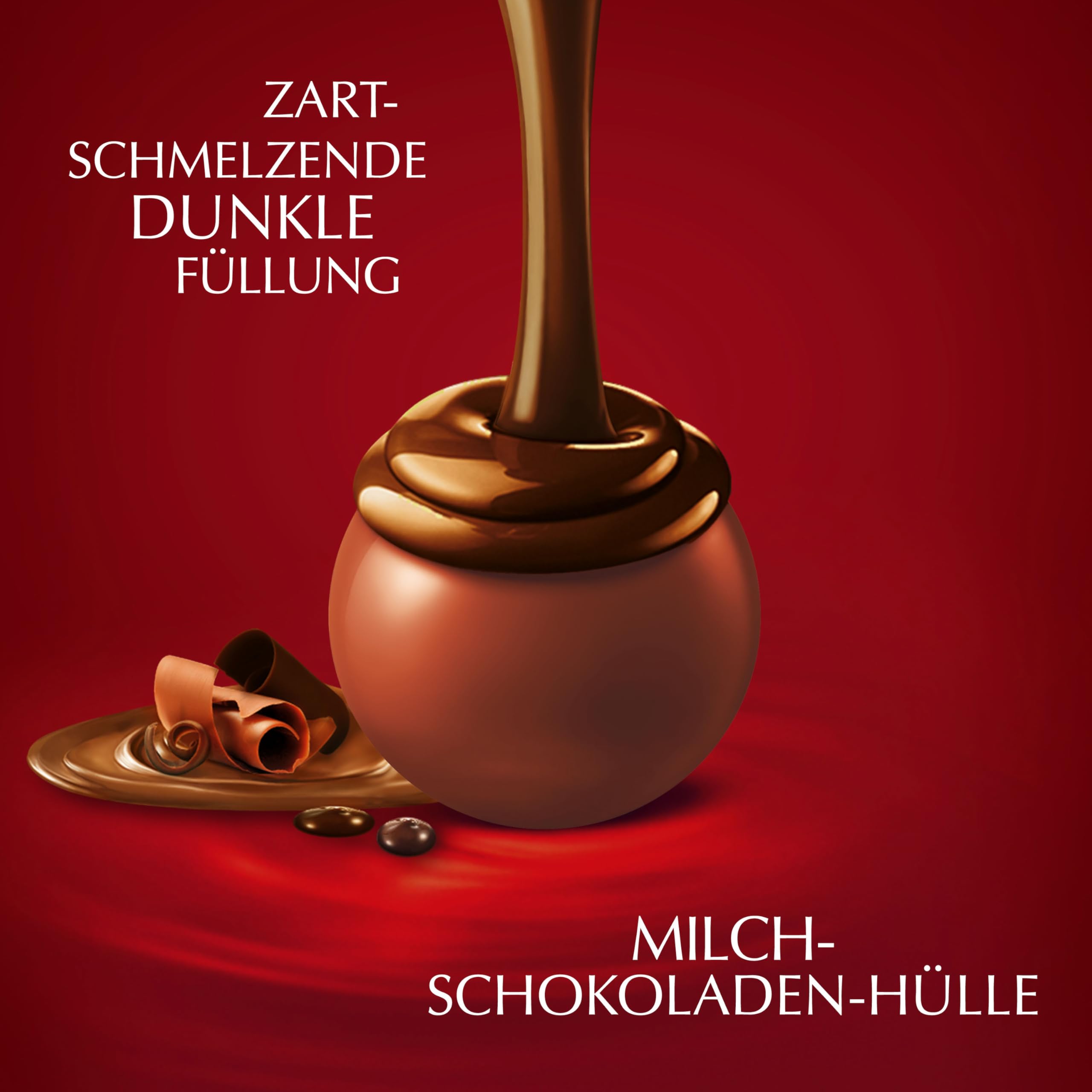 Lindt LINDOR Schokoladen Kugeln Double Chocolate | 1 kg Beutel, wiederverschließbar | ca. 80 Milch-Schokolade mit dunkler, zartschmelzenden Füllung | Großpackung, Pralinen-Geschenk