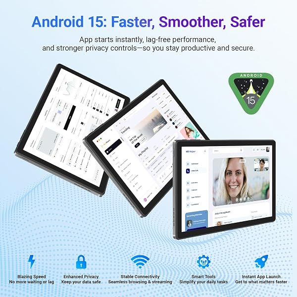Vekoy Tablet 10 Pollici Android 15 Certificato GMS, 30GB RAM + 128GB ROM (2TB TF), Octa-Core, 6200mAh, 1280x800 HD, WiFi 6, BT 5.3, Widevine L1, Fotocamera 5MP+8MP, Tablet PC, Grigio – 2026 - 2