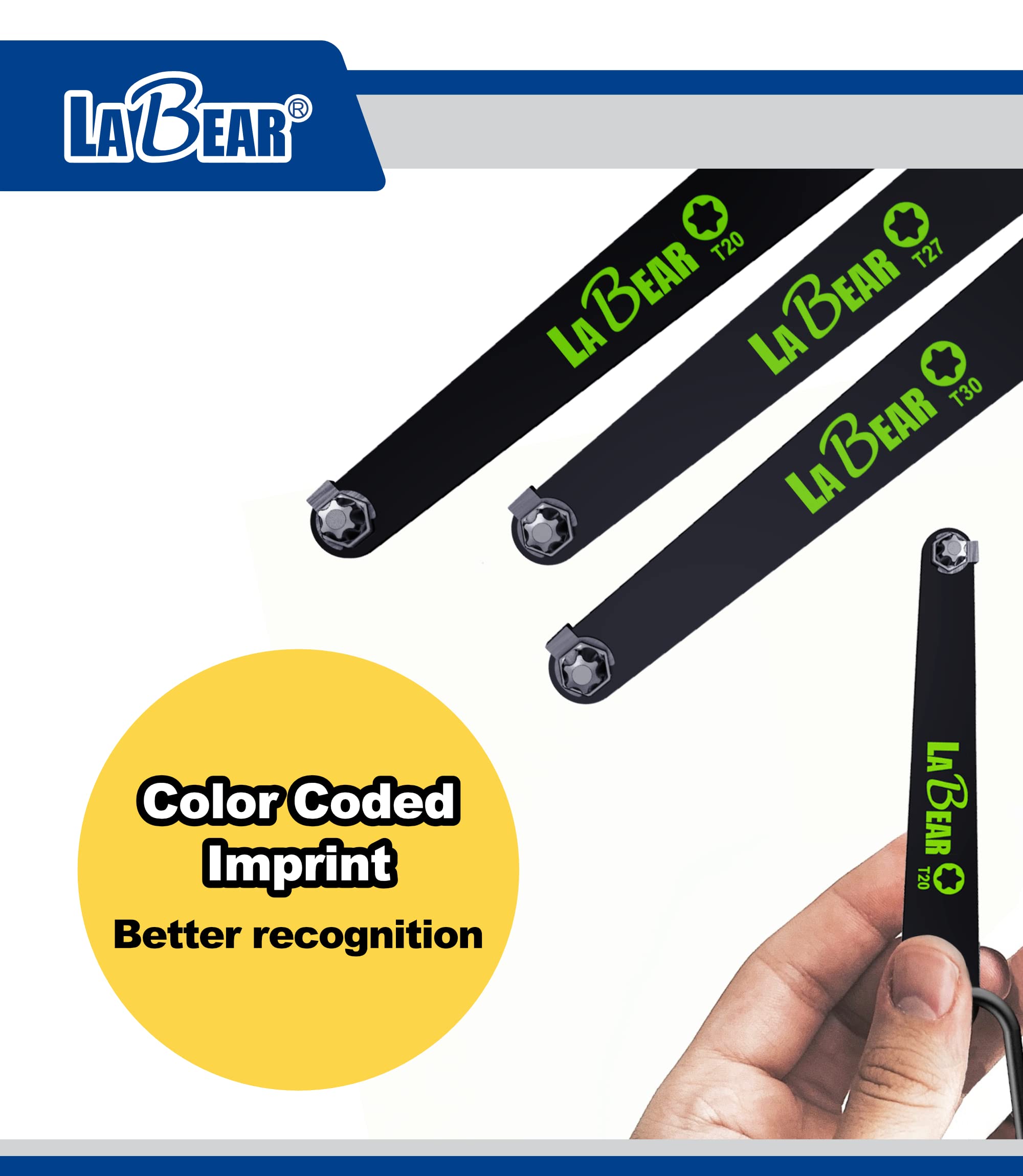 LABEAR- Low Profile torx Set, Low Profile torx, TORX 5-Piece Ultra