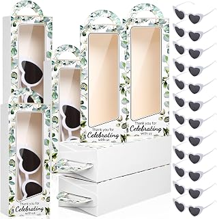 12 Sets Wedding Party Favors Bulk Includes White Heart Sunglasses Bridal Shower Bachelorette Party Gifts Boxes Thank You Gifts Souvenirs for Guests