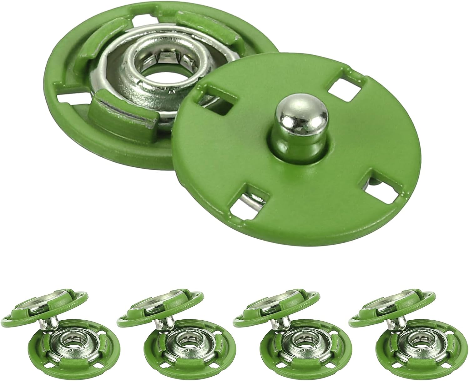 Amazon.com: uxcell 5Pcs Snap Buttons, Metal Invisible Buckle Fasteners ...