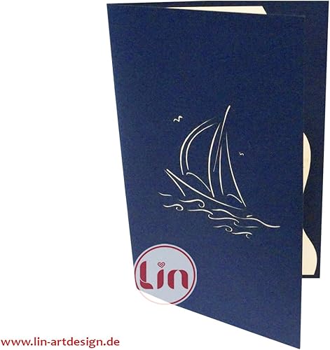 Miniatura 2 de LIN17051, tarjetas de felicitación 3D emergentes, cumpleaños, todas las ocasiones, vale de viaje, regalo de dinero, vela, N104