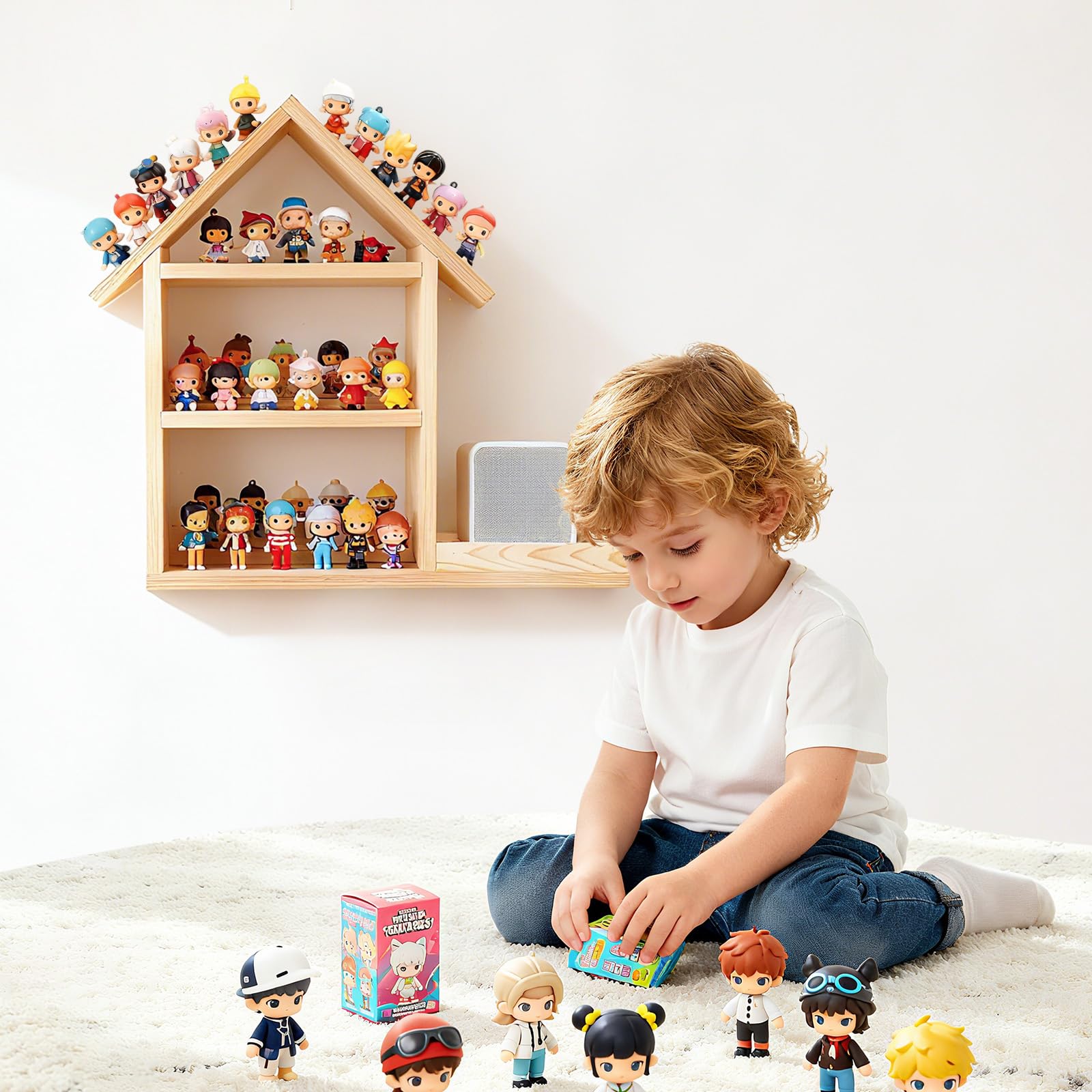 Etagere Toni-e, Étagère pour Toni-ebox, Etagere Murale Magnétique, Accessoire pour Toni-e-Box, Métal Magnétique Étagère Murale, Jusqu'à 80-85 Toni-ES, pour Boîte à Musique pour Enfant