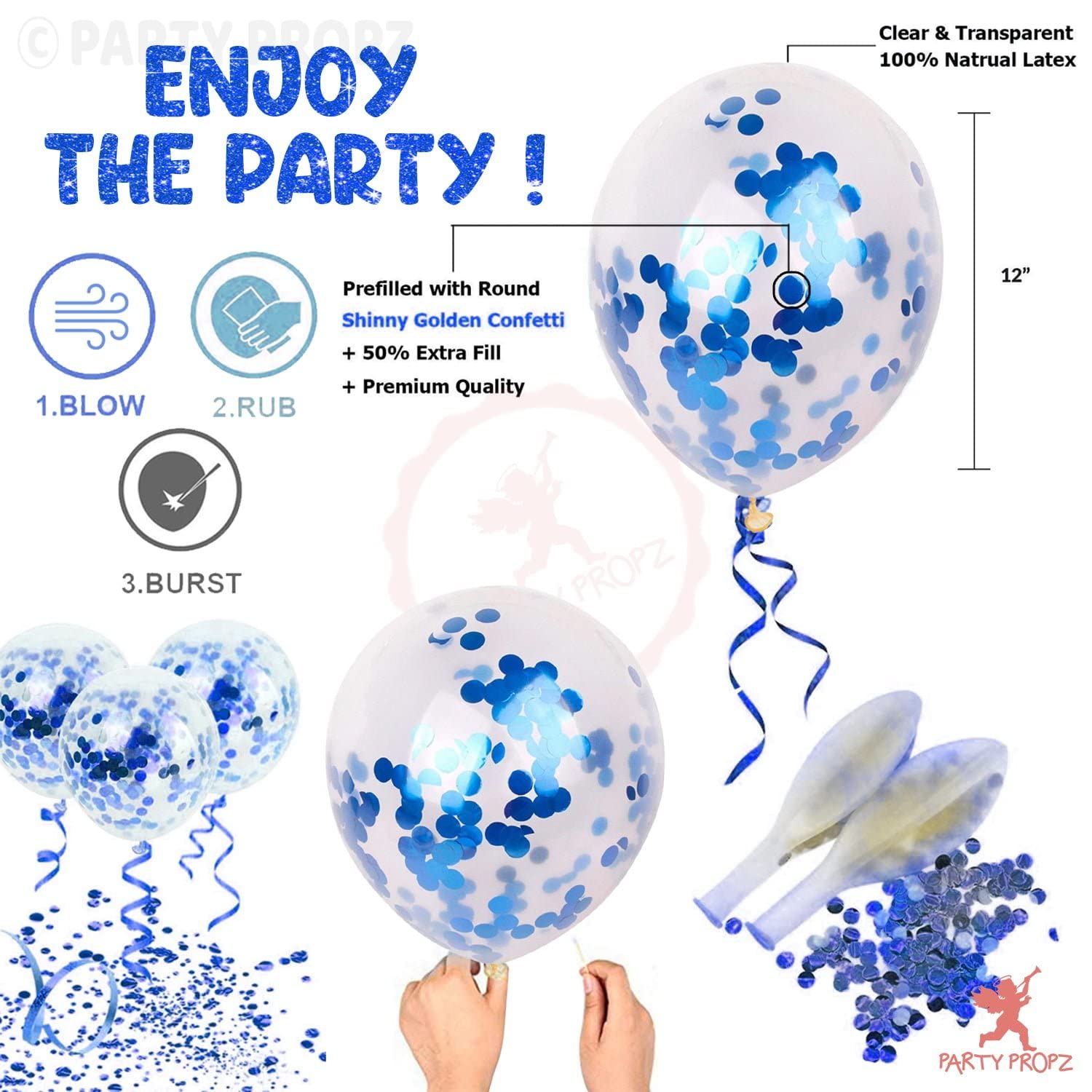 Party Propz Baby Shower Decoration Items - Combo of 48 Pcs | Baby Shower Decorations | Mom To Be Decoration Items Set | Baby Shower Banner(cardstock) | Mom To Be Sash, Baby Shower Balloons 2