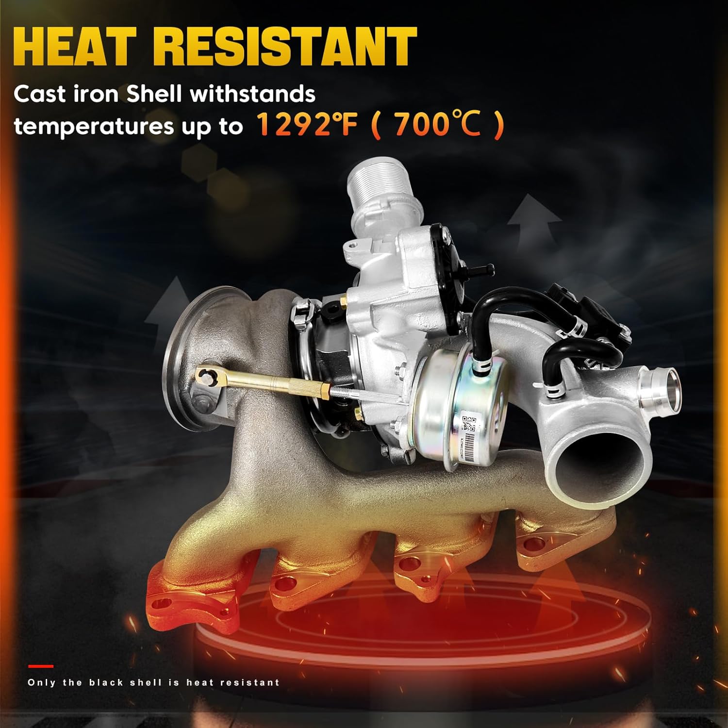 667-203 1.4L Turbocharger with Complete Gaskets & Repair kits Compatible with Chevy 2011-2015 Cruze, 2012-2020 Sonic, 2013-2018 Trax, 2013-2018 Buick Encore 1.4L L4, Replace# 55565353 GT1446