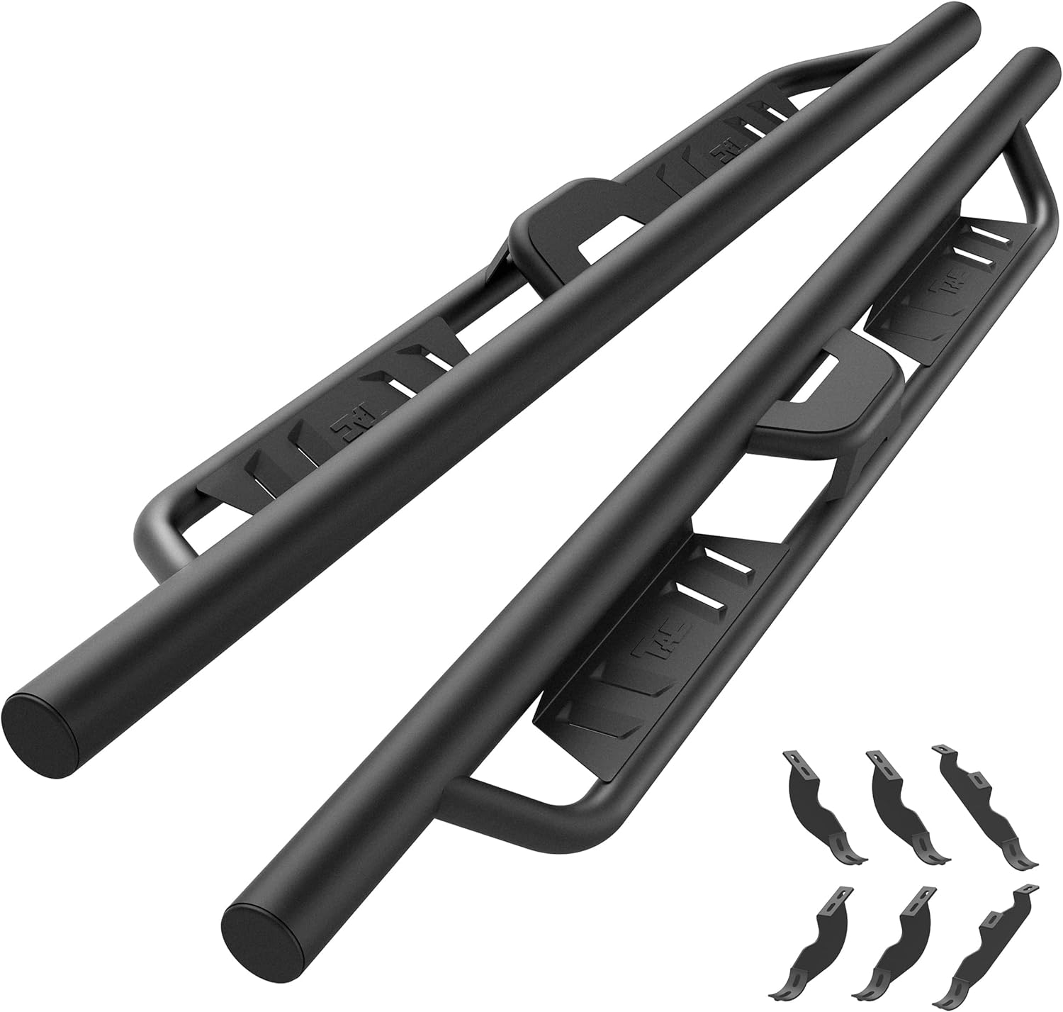 TAC 4" Drop Running Boards Compatible with 2010-2024 Toyota 4Runner| Side Steps| Step Rails| Nerf Bars| Rocker Slider| Two-Stair| Pickup Truck Exterior Accessories| Fine Texture Black (2pcs)