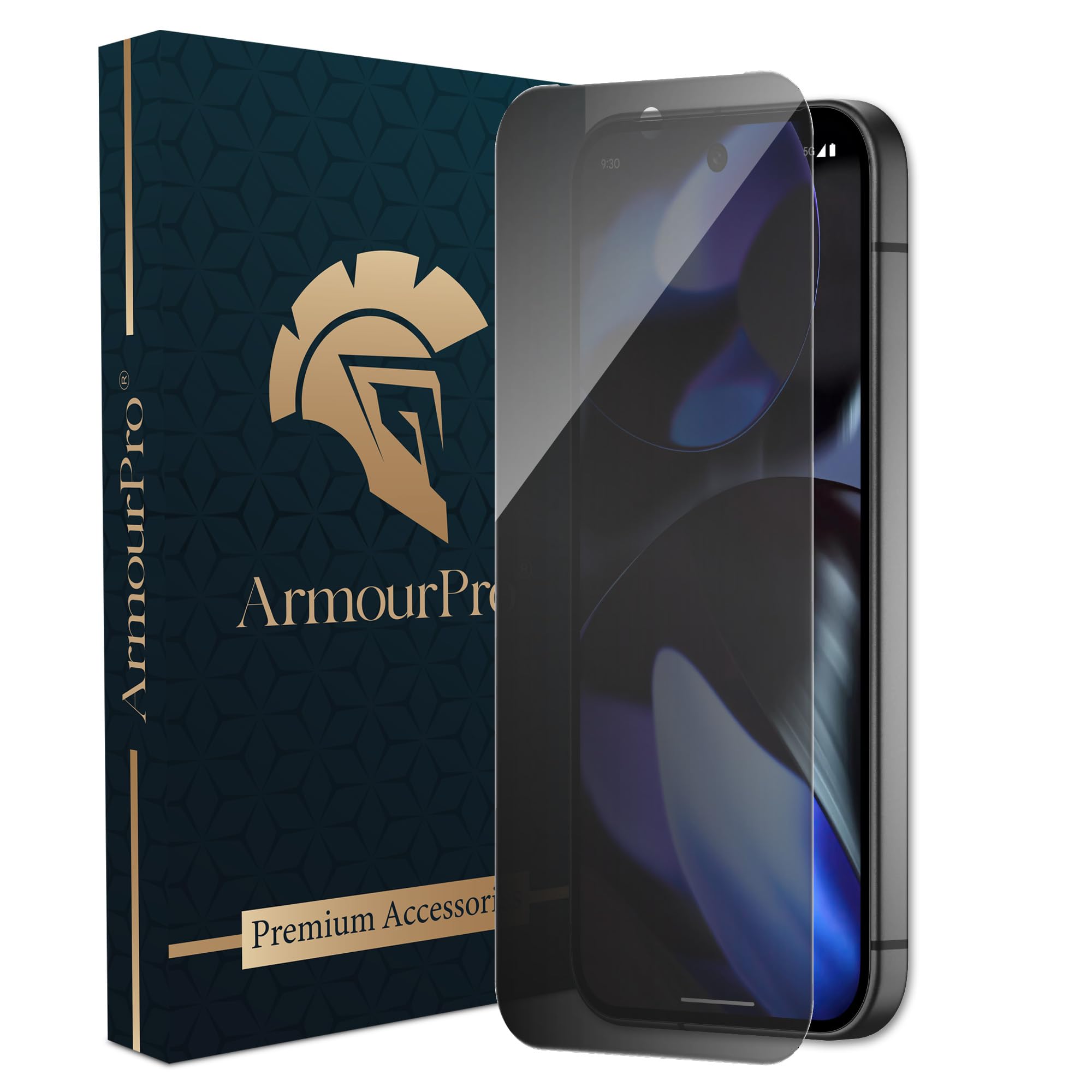 ArmourPro Borderless Privacy Tempered Glass for Google Pixel 9 / Google Pixel 9 Pro - Anti-Spy Anti Peeping Screen Protector, Edge-to-Edge Coverage, 9H Anti-Scratch, Case Friendly, Easy Installation Kit-image-11