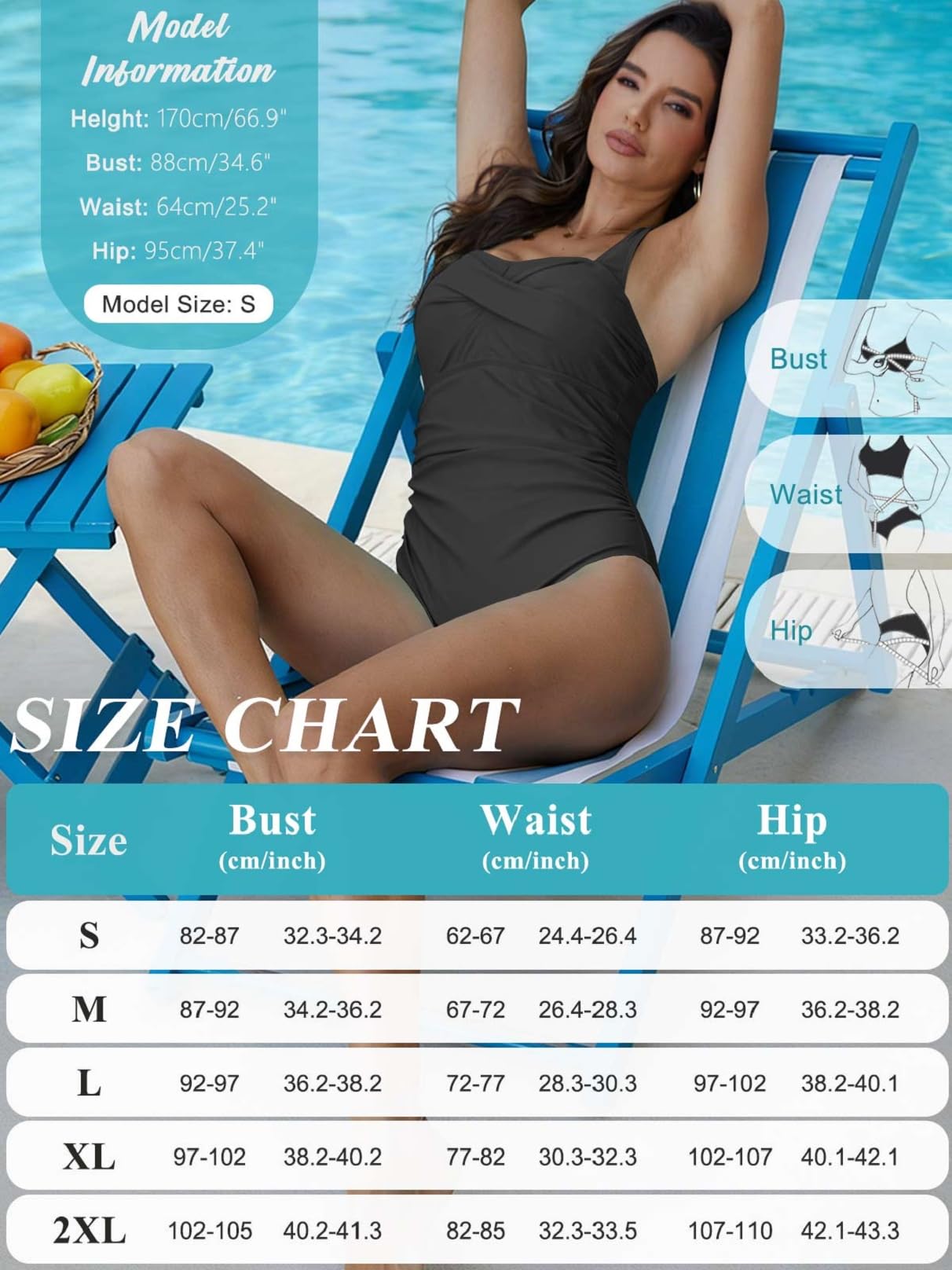 Yutdeng Bañador Mujer Reductor Barriga Traje de Baño Halter Espalda Descubierta Bañador Push Up con Relleno Ropa de Baño Mujer Natacion Bañadores Reductores Vientre Tallas Grandes Swimsuit