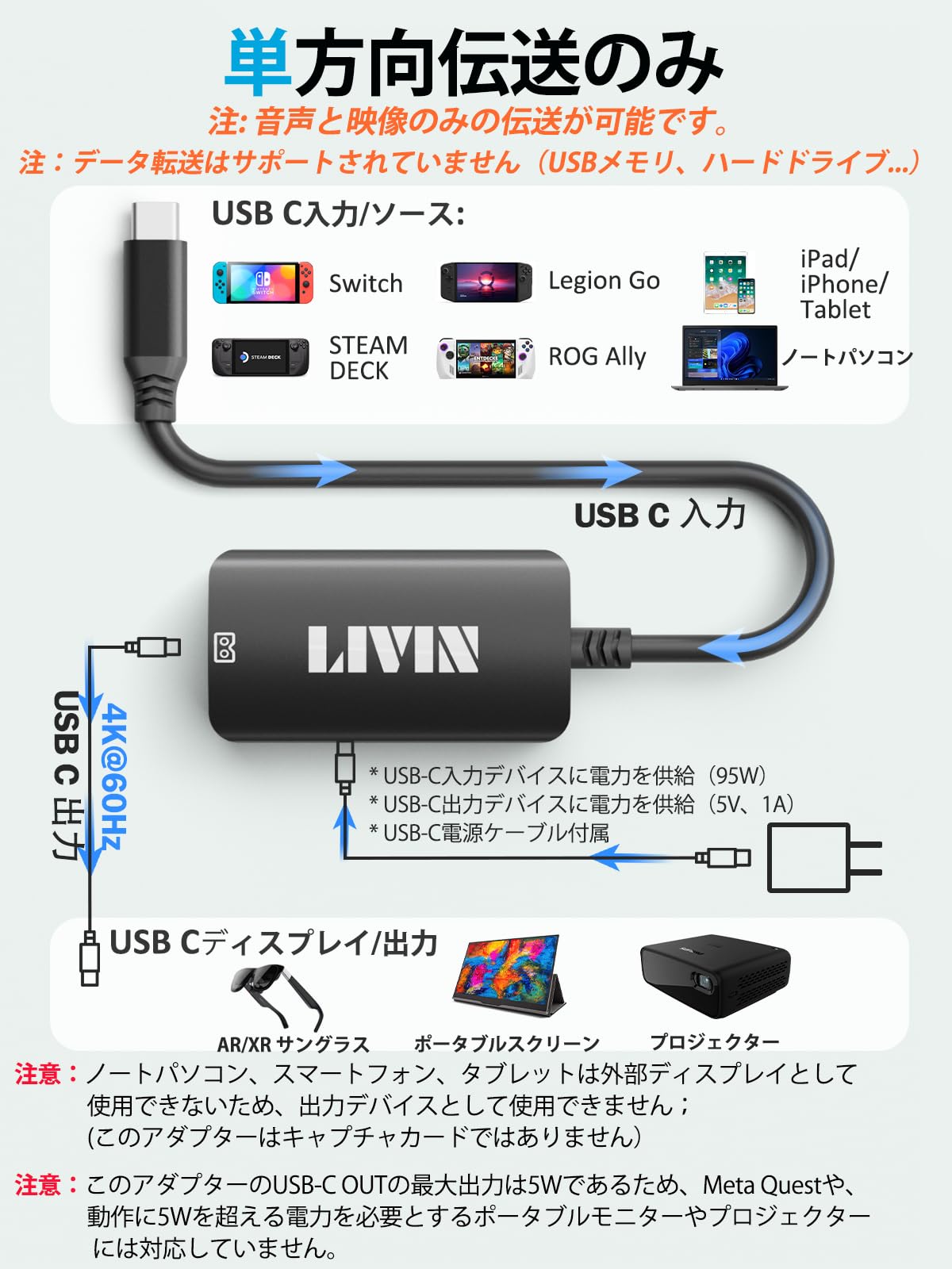 ARグラス　Rokid air hdmiアダプタ&usb-c延長アダプタ　セット Amazon | USB C to XREAL Air 2 Pro、One/Rokid/VITURE One