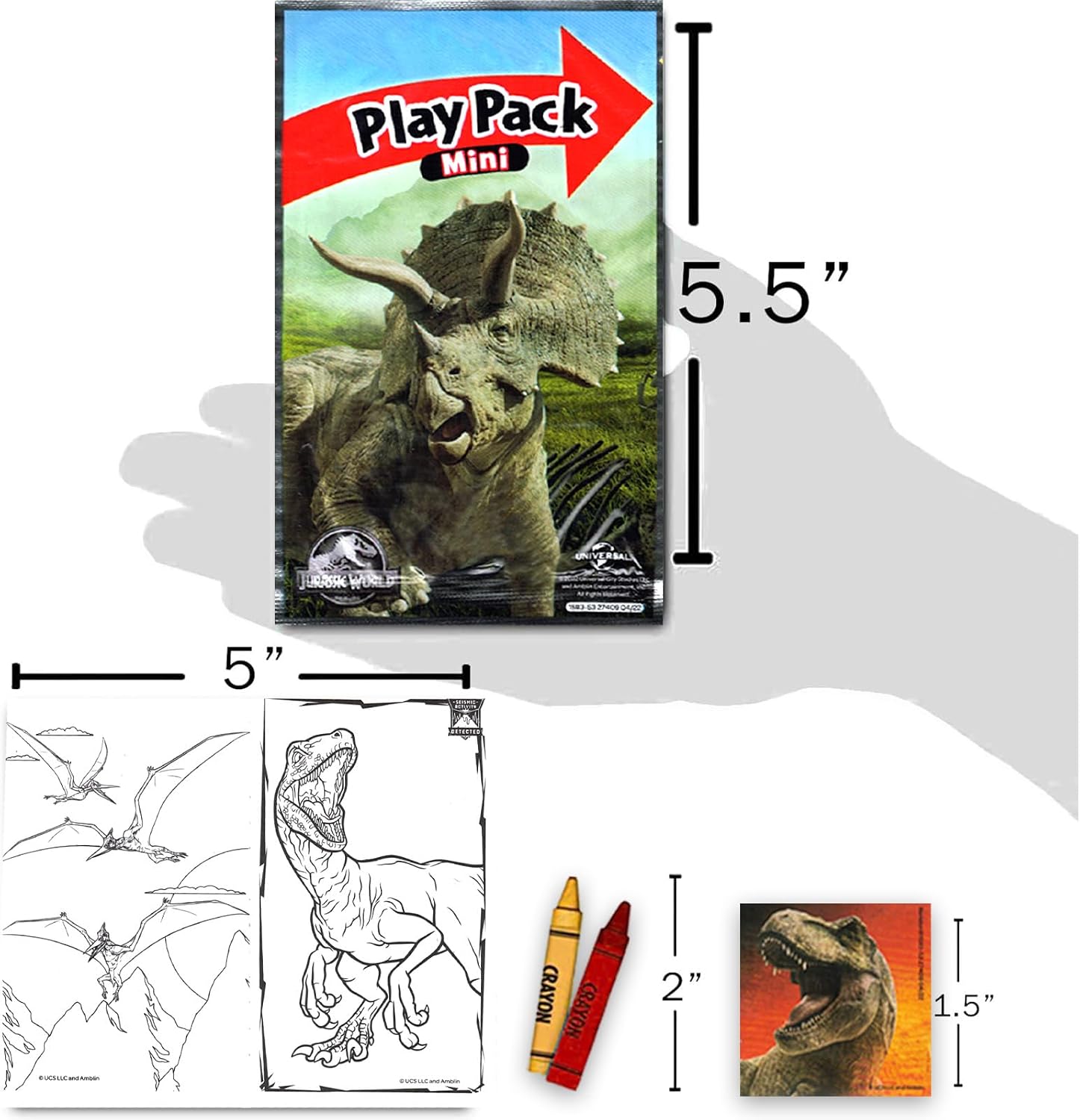 Jurassic World Party Favors for Kids Bundle - 24 T-Rex Mini Activity Packs image 3