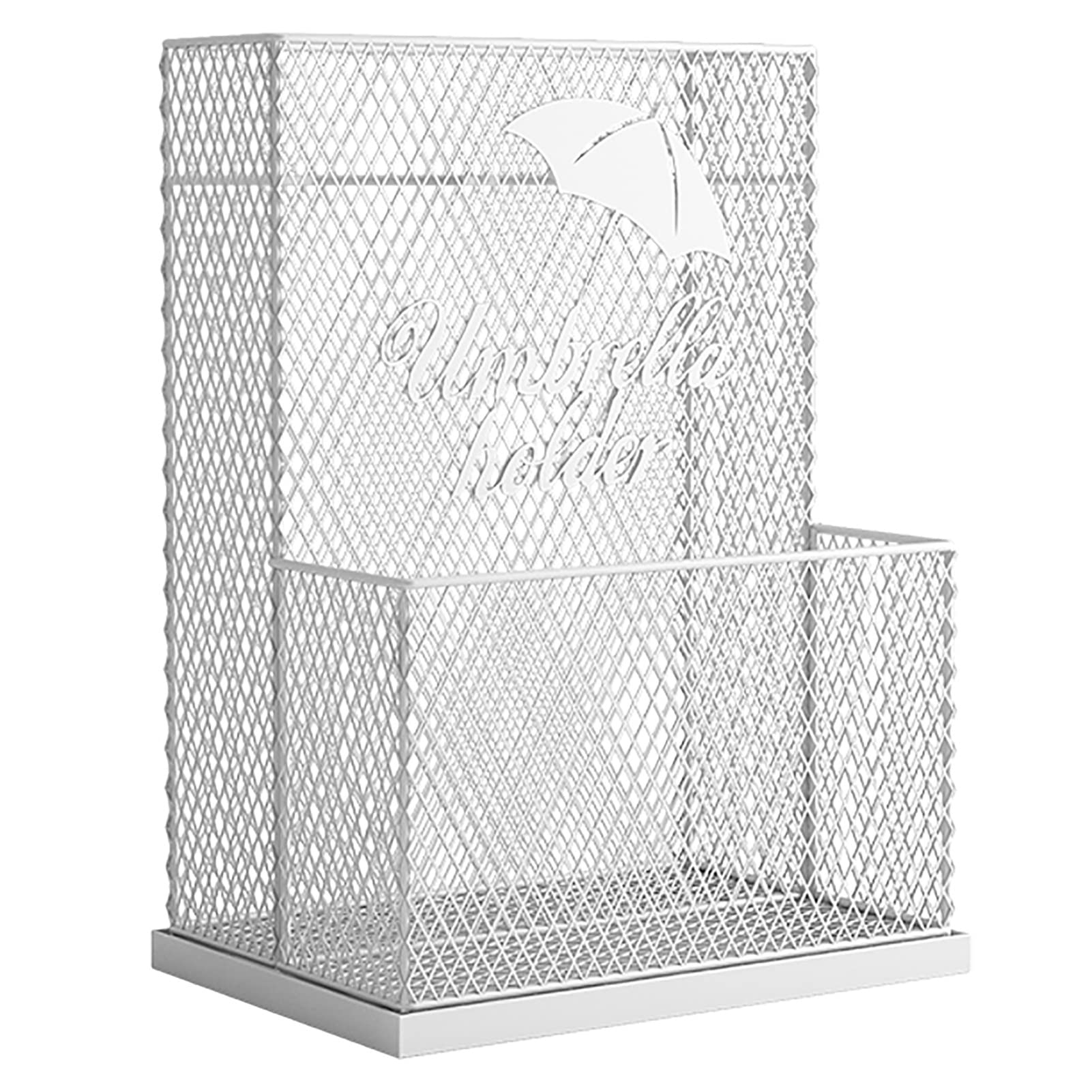 Support de porte-parapluies en métal robuste au design évidé chic