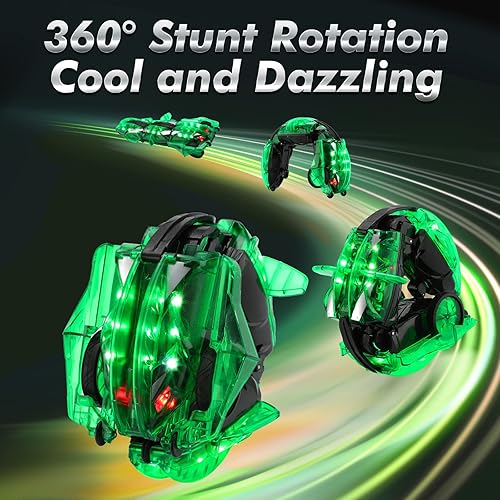 Miniatura 2 de Coche LED a control remoto para niños  Coche de serpiente de control remoto, serpiente de acrobacias RC 360, juguetes para niños y niñas de 8, 9,