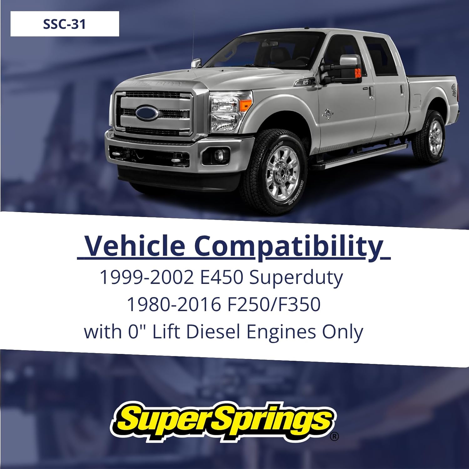 SuperSprings SSC-31 | SuperCoils for Ford F-250|F-350, Ford E-450, Black