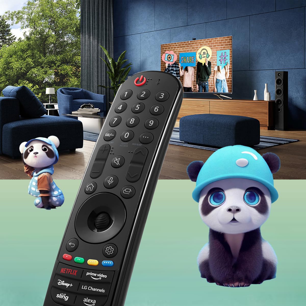 MR23GA, telecomando di ricambio Magic Voice per LG C3 B3 Series OLED Smart TV OLED42C3AUA OLED42C3PUA OLED48C3PUA OLED55C3PUA OLED65C3AUA OLED77C3PUA OLED83C3PUA OLED55B3PUA OLED65B3PUA OLED77C3PUA