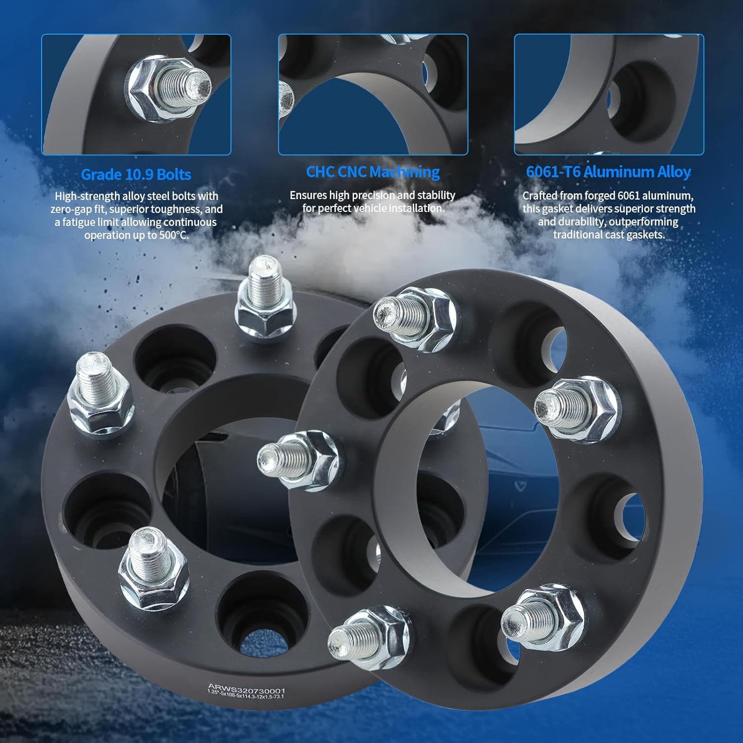 5x5to 5x4.5 Wheel Adapters,1 inch 5 Lug Centric Wheel Adapters (Changes Bolt Pattern) fit for Wrangler, Grand Cherokee, Journey, Commander, Astro, with M12x1.5 Studs 82.5mm Hub Bore,4pcs