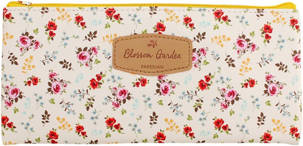 PAPERIAN Blossom Garden Pen Case - Floral Patterned Pencil Case, Pencil Holder (Bouquets)