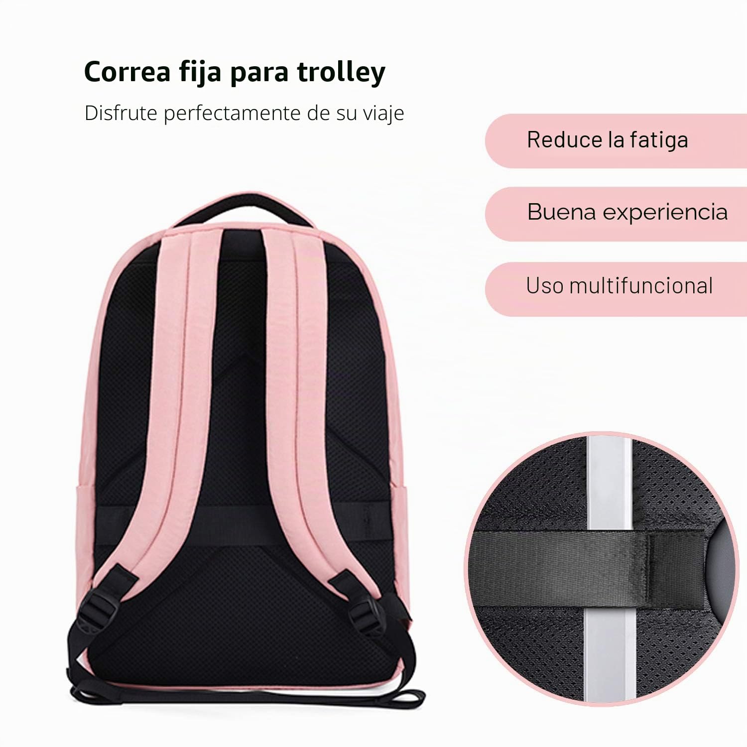 FANDARE Nuevo Mochila Mujer Mochilas Tipo Casual Bolsas Escolares con USB Alumno Niña Bolsa de Viaje Bolsos Adolescente Al Aire Libre Partido Viaje Equipaje Daypack Impermeable Poliéster