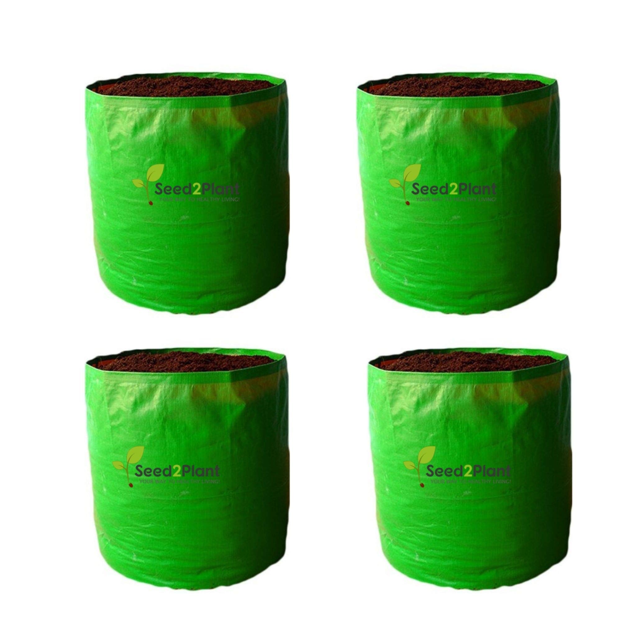 Seed 2 Plant HDPE Round Grow Bag - 24x24 Inches (2x2 Ft) (Pack of 4) - 220 GSM (B08ZSP1QYB) Amazon Price History, Amazon Price Tracker