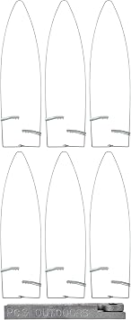 Duke Traps 6 Pack #5 Wire Fur Stretcher Value Package - Tail Stripper Included