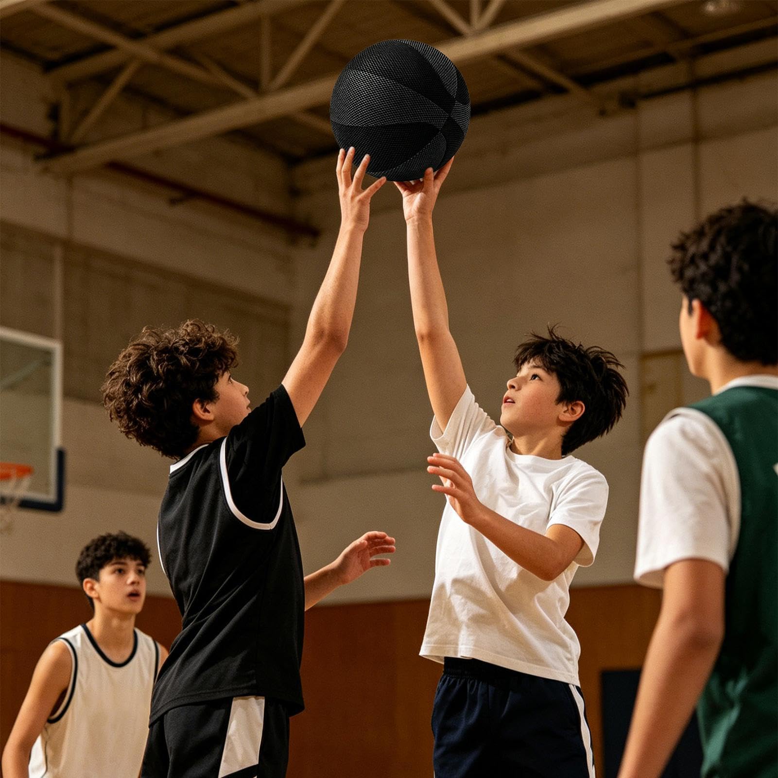 Baloncesto Silencioso Interior Pelota de Bote Alto con Sensación Realista y