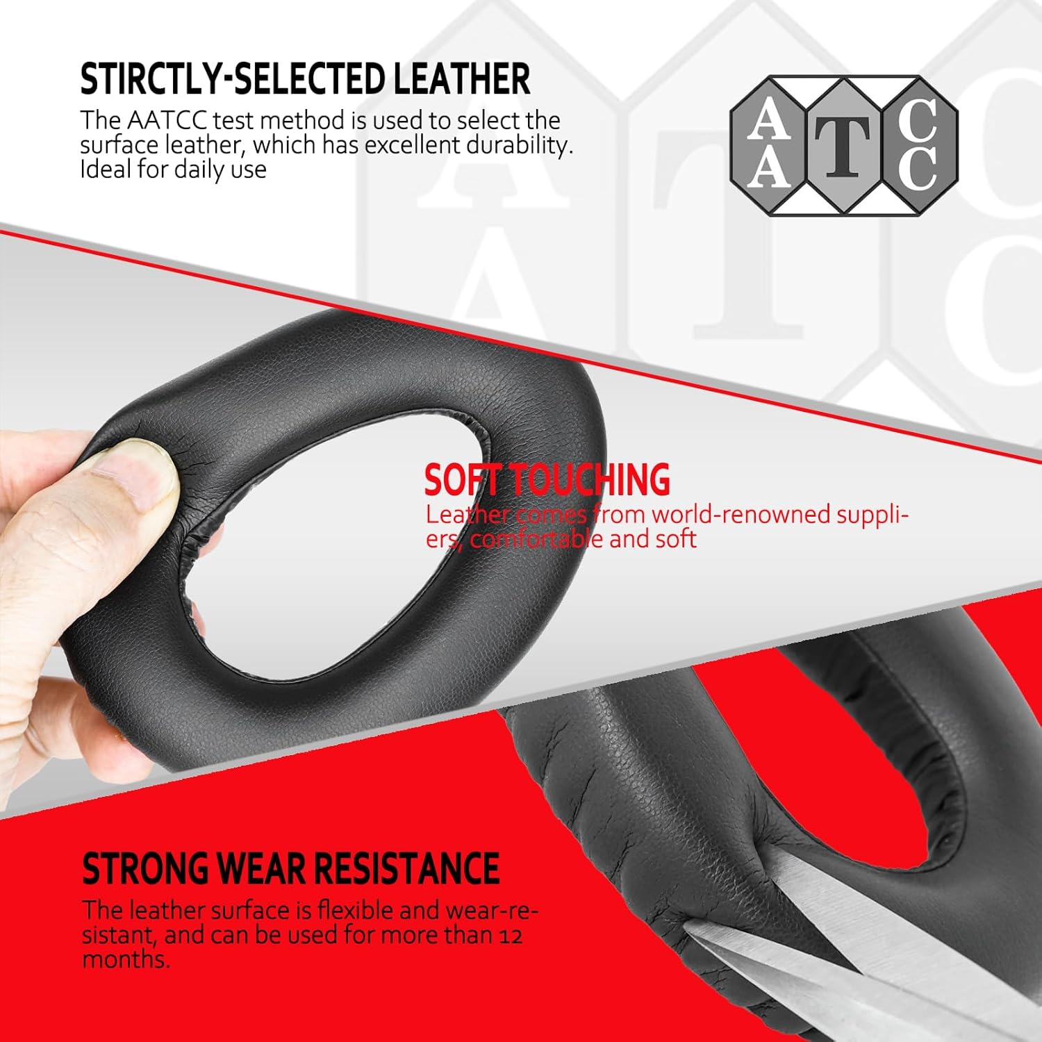 Krone Kalpasmos Sennheiser 550 & PXC 550-II Replacement Ear Pads, Compatible with PXC480, MB660 UC, MB 660 Headphones, Soft & Premium Memory Foam Comfort Upgrade – Black - Image 5