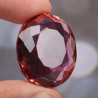 REAL-GEMS Color Change in Sunlight Alexandrite 75.5 Ct. Perfect Faceted Oval Cut Loose Gemstone GSS-488