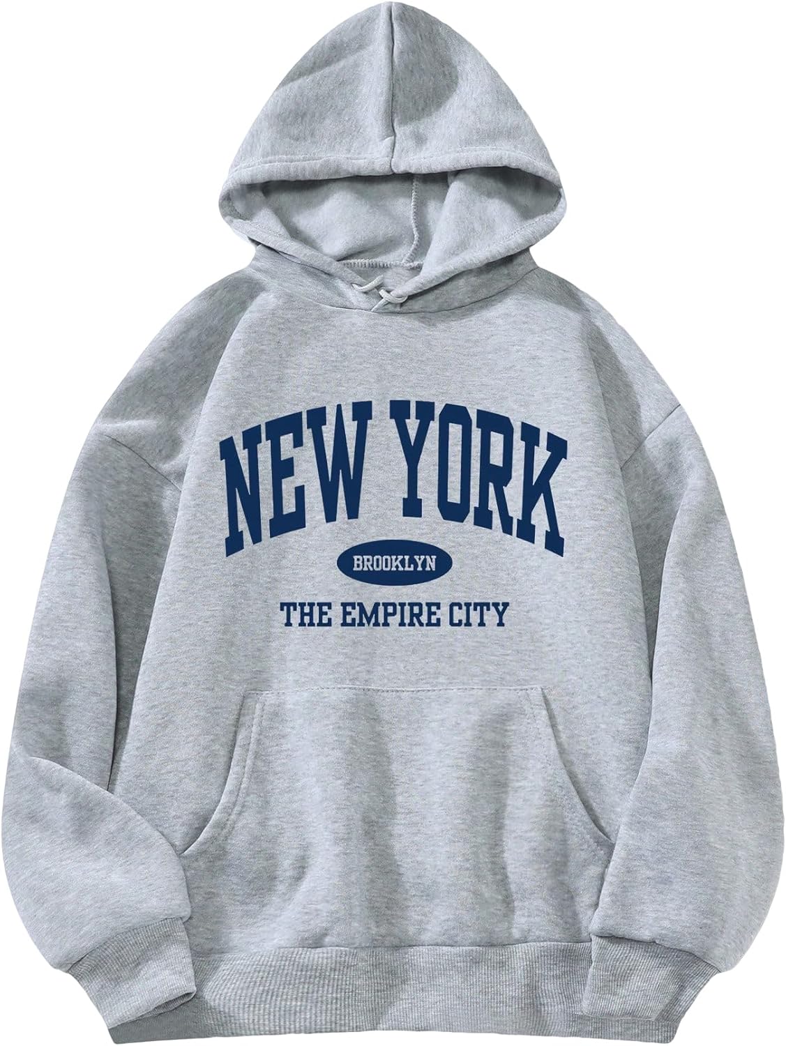 Milumia Women's Graphic Hoodie Sweatshirt Long Sleeve Drop Shoulder Pullover Tops