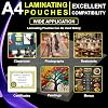 A4 Laminator Pouches 100 Pack – 150 Micron Laminating Sheets Glossy Finish, Crystal Clear, Full Protection, Waterproof laminator - Laminate Pouches Ideal for Home Office Photos and Notes