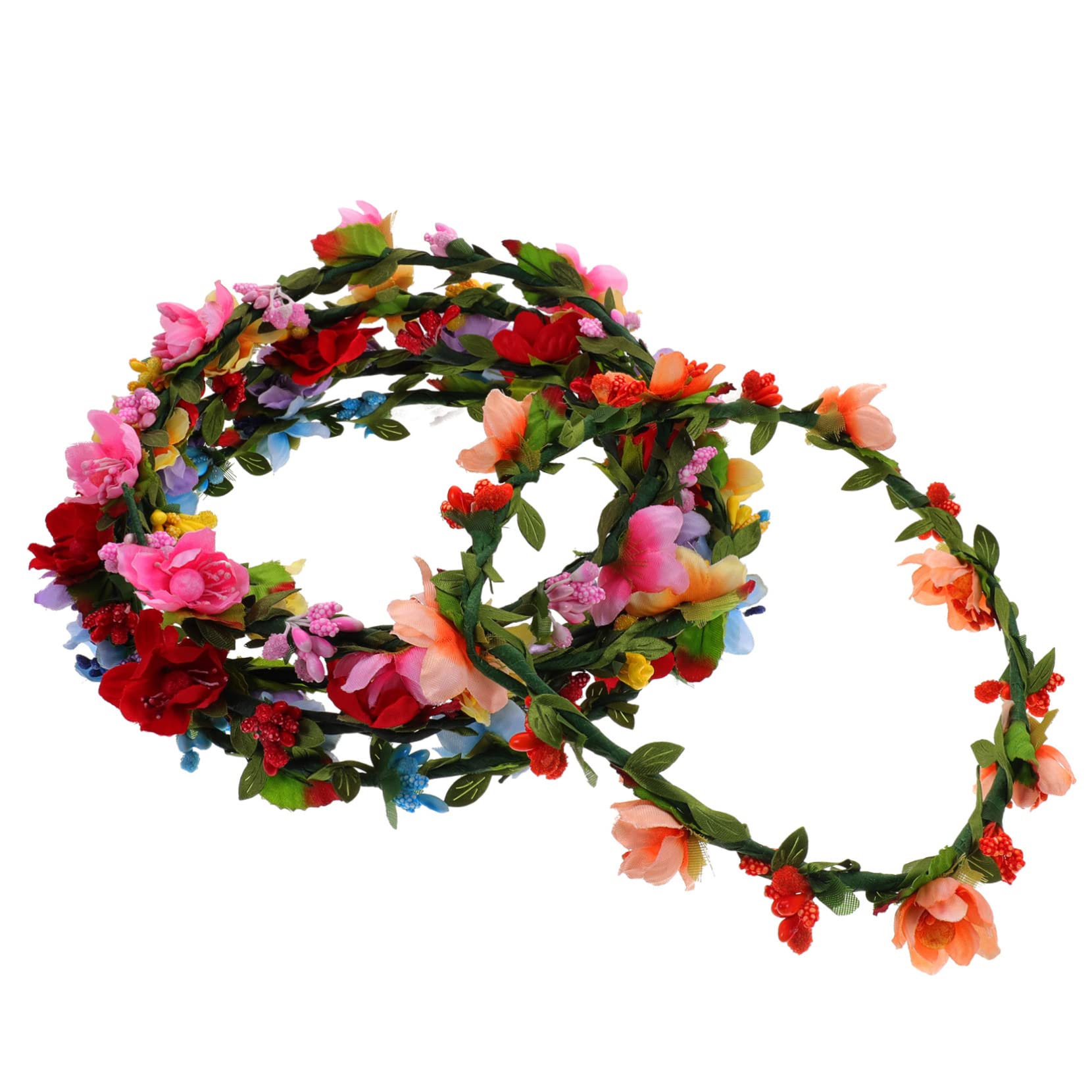 VALICLUD 12stücke Blumenkranz Haarschmuck Teilig Für Bräute Elegantes Stirnband Mit Lebhaften Blumen Für Hochzeiten Und Fotoshootings