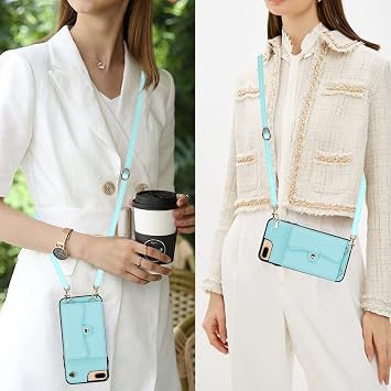 iPhone 7 Plus/8 Plus/6 Plus/6s Plus Smartphone Case Shoulder Strap Neck Strap Diagonal Strap Shoulder Case Rope Strap iPhone 7 Plus Wallet Type Case iPhone 8 Plus Case Wallet Type iPhone 6 Plus Case