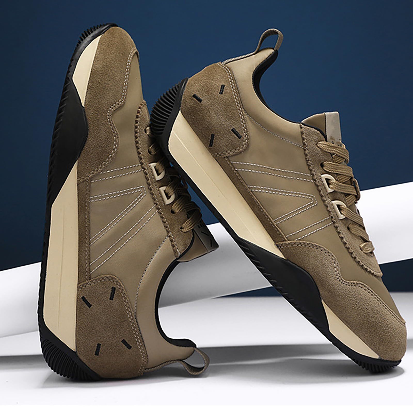 Sneaker Herren Sommer, Laufschuhe Herren Große Größen Turnschuhe Plateau | Dünne Joggingschuhe Atmungsaktiv Orthopädische Leichtgewichts Schlupfschuhe Bequeme Sportschuhe