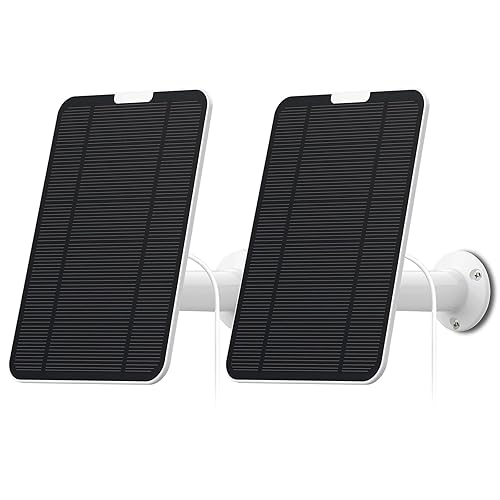 Panel solar de 4 W 6 V compatible con Arlo Pro 3Pro 4Arlo UltraUltra 2Arlo Go 2 solamente, incluye soporte de pared seguro, IP65 resistente a la