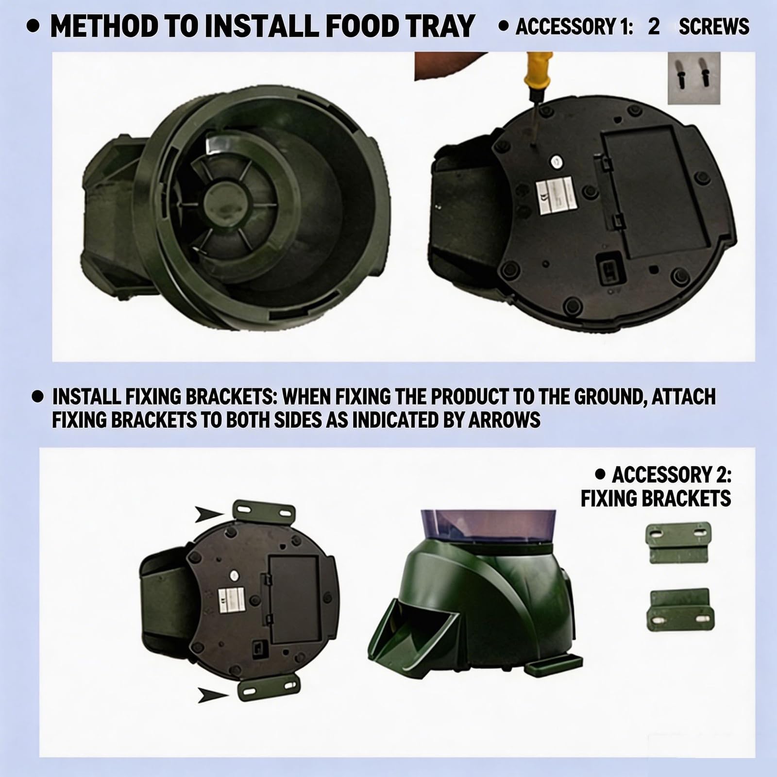 MObyat Distributore Automatico di Mangime per Koi da 4,25 Litri, Resistente alle Intemperie E agli Animali Selvatici, con Secchio Trasparente E Schermo LCD, Ampia Porzione Regolabile, Resistente