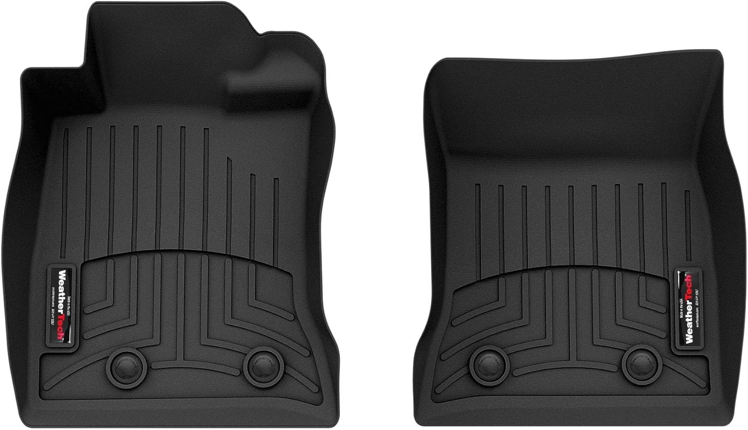 WeatherTech Custom Fit FloorLiners for Subaru BRZ, GR86, 86-1st Row (4417141), Black