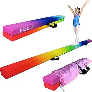 FC FUNCHEER 8FT Folding Balance Beam – Wood Core Floor Beam