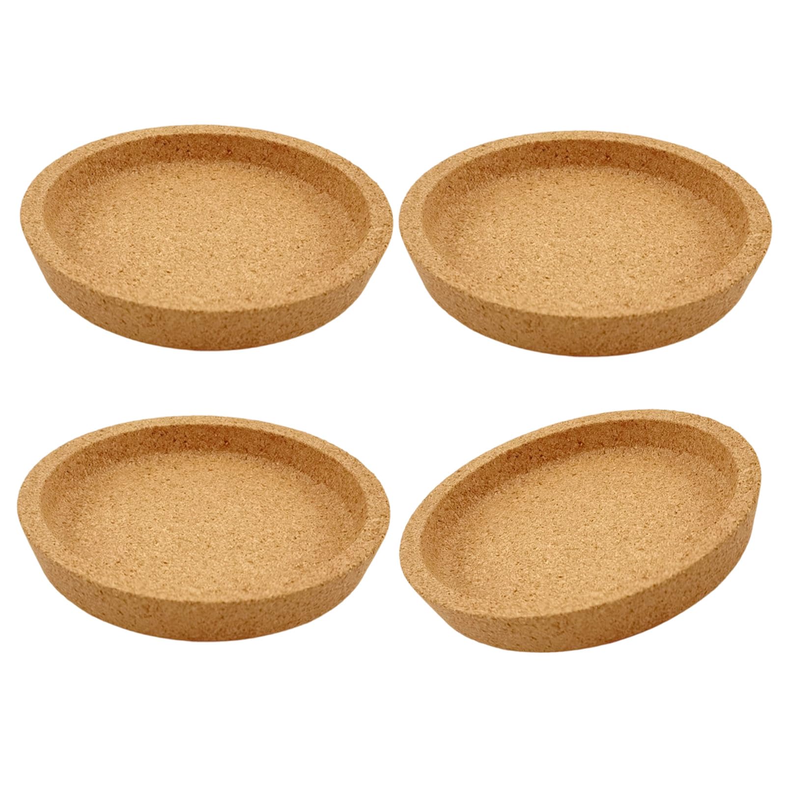 Mug Cork Coasters with Raised Lip Drink Mats for Absorbent Tea Cups, Wine Glasses, Small Bowls, Desk Decors Cork Coasters