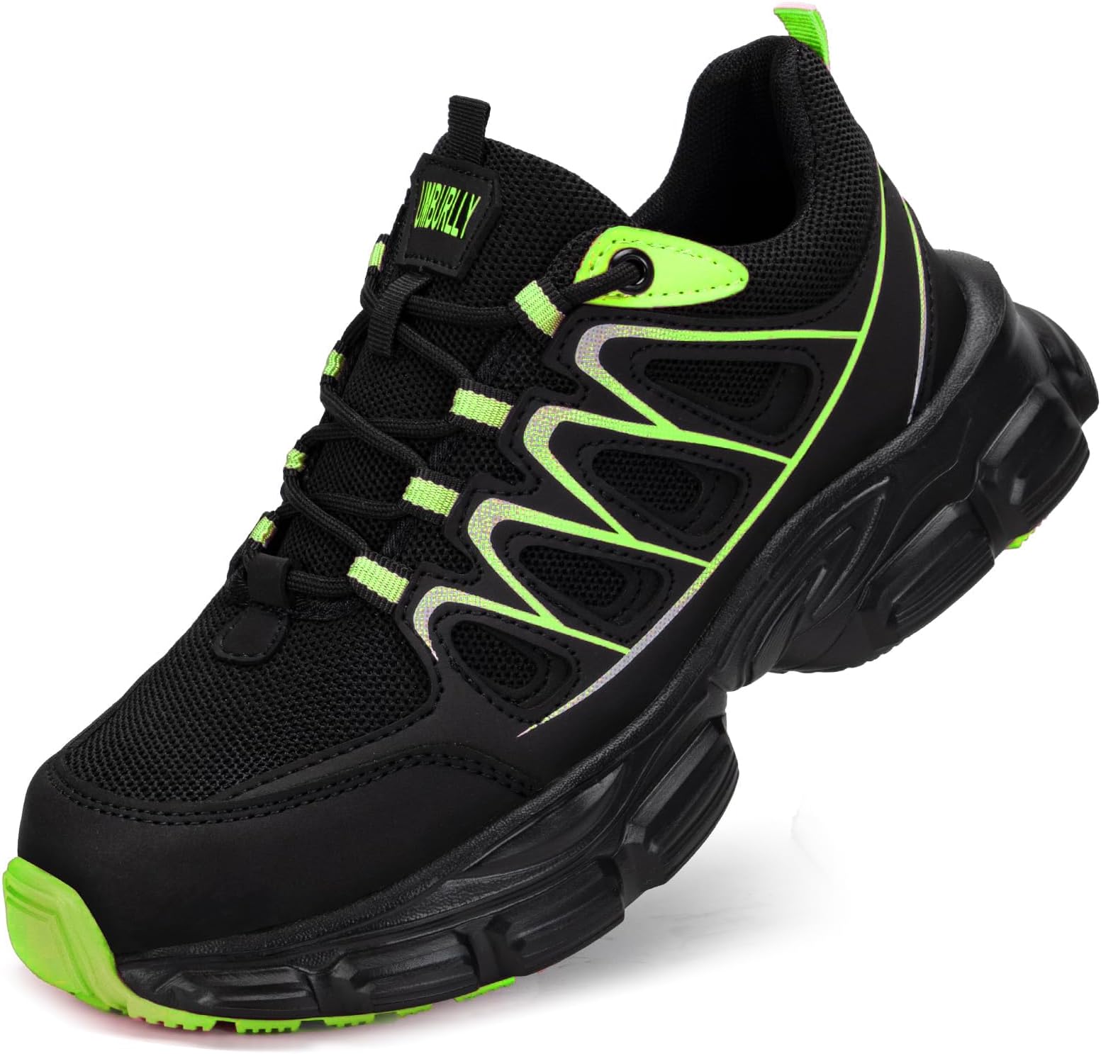 Hogent Steel Toe Shoes for Women Men Wide Non Slip Work Sneakers Indestructible Shoes Lightweight Breathable Construction Sneakers Puncture Proof Ergonomic Design