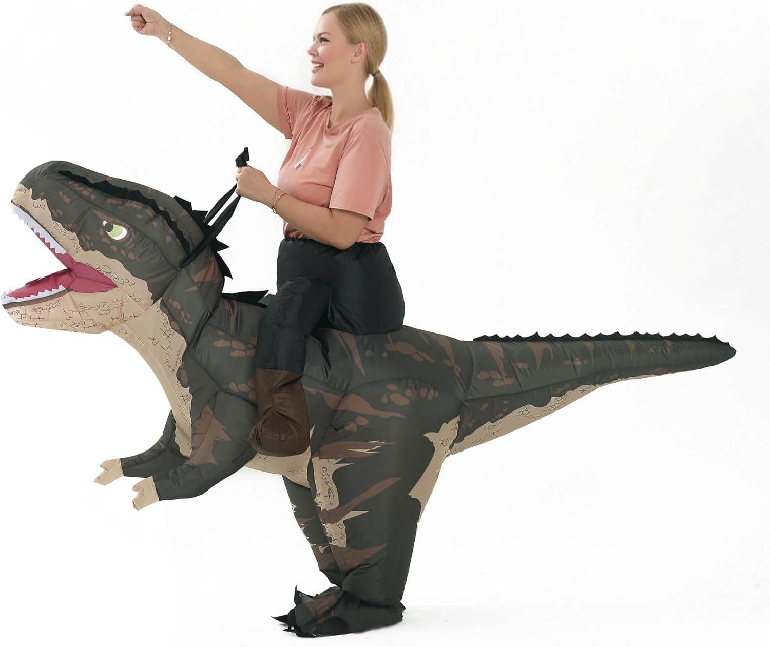 Dinosaur Blow Up Costume Adult Ride On Dinosaur Costume For Halloween and Christmas