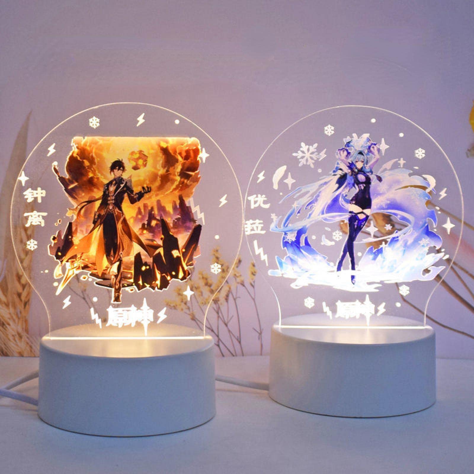 Amazon.co.jp: 原神 ナイトライト 雷電将軍 Genshin Impact 7 色 LED