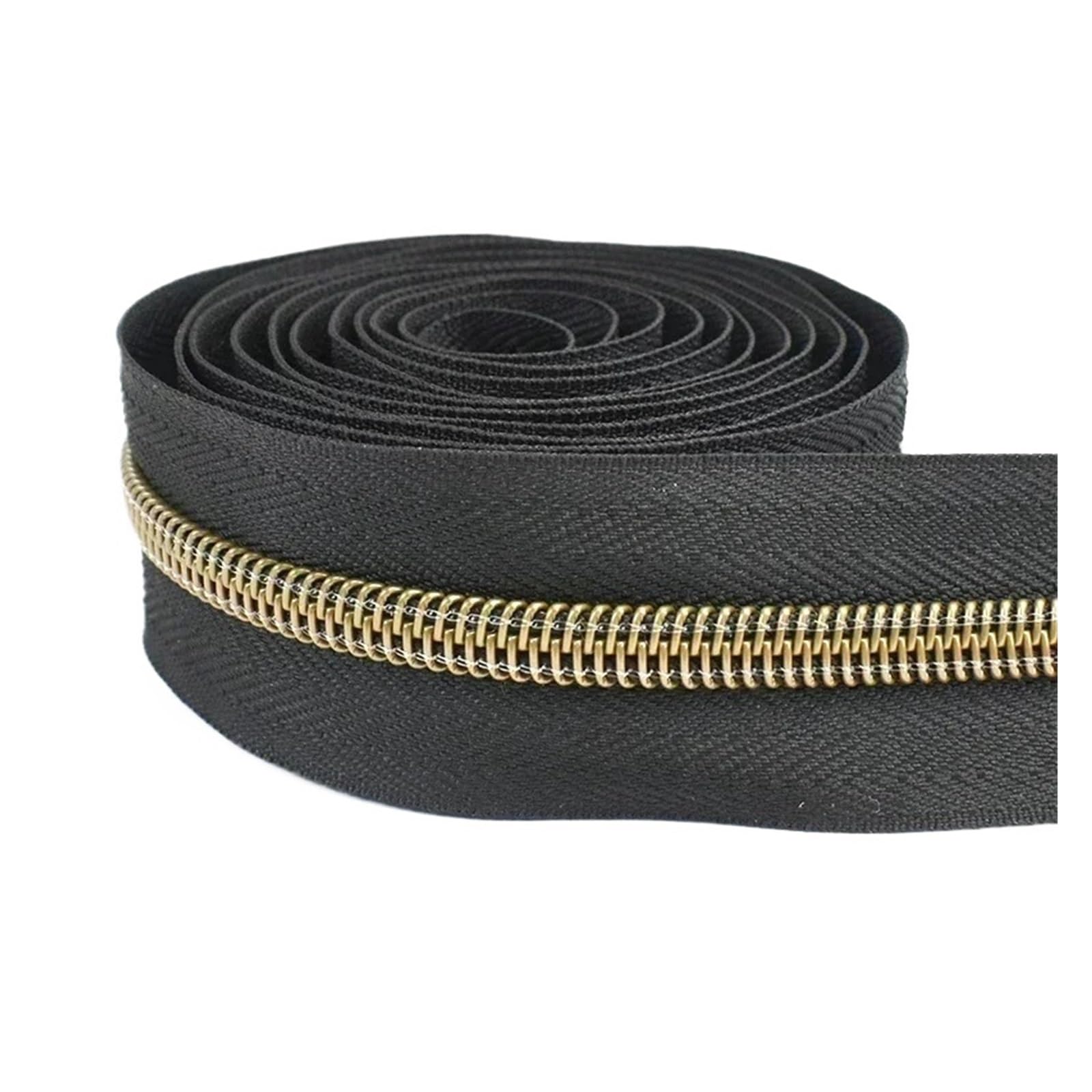 1 pezzo di nylon da 20 m | Nastro con cerniera in nylon da 1 pezzo 20 m for cucire(KY377-BlackBronze)