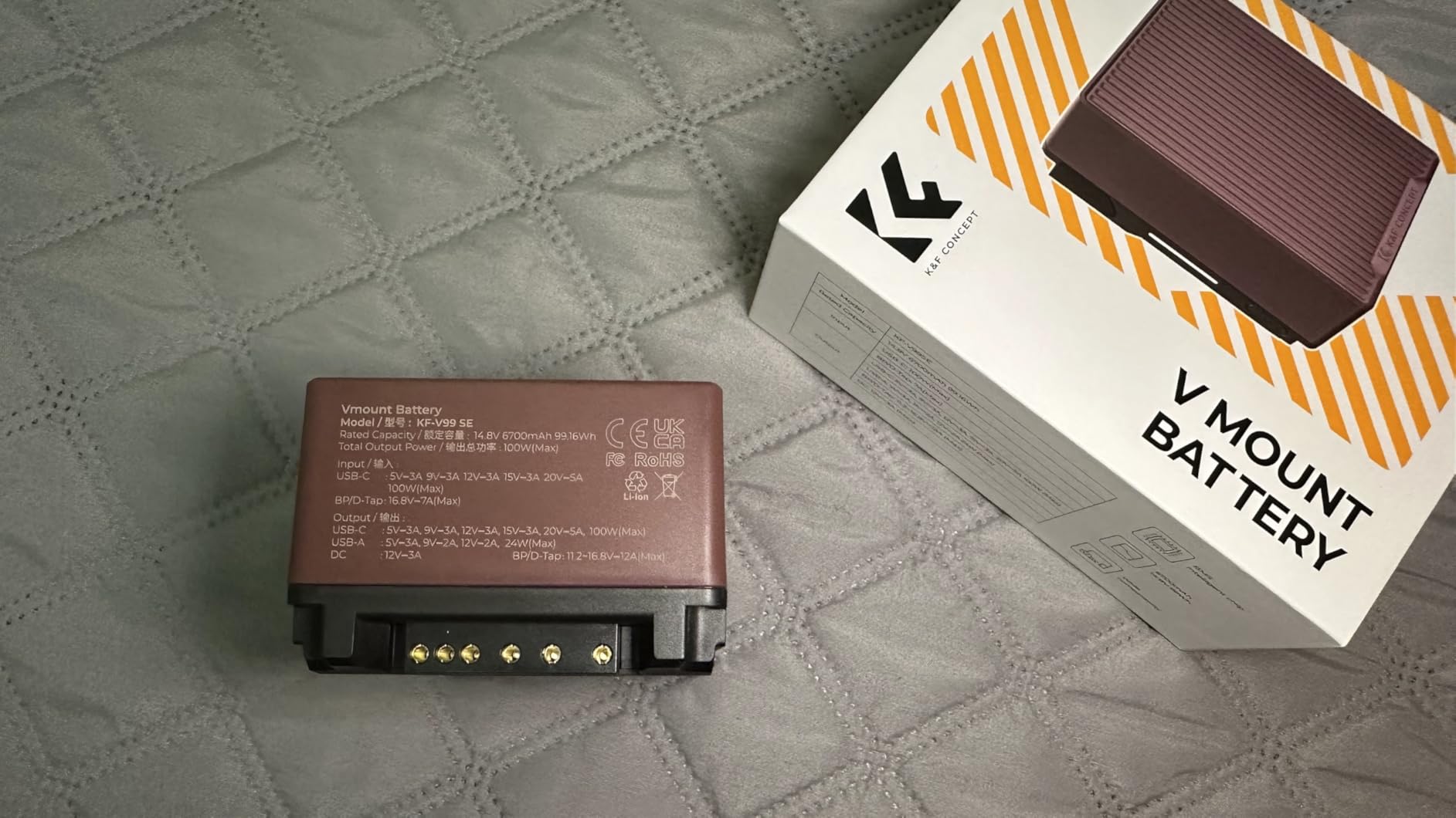 Unique looking style for a V mount, much better than using old NP-F batteries for camera rigs